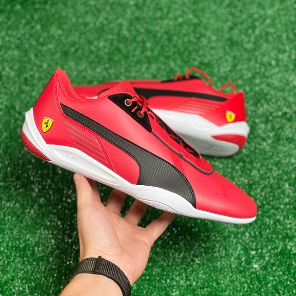 Puma Shoes Puma Scuderia Ferrari R Cat Machina Mens Shoes Red White
